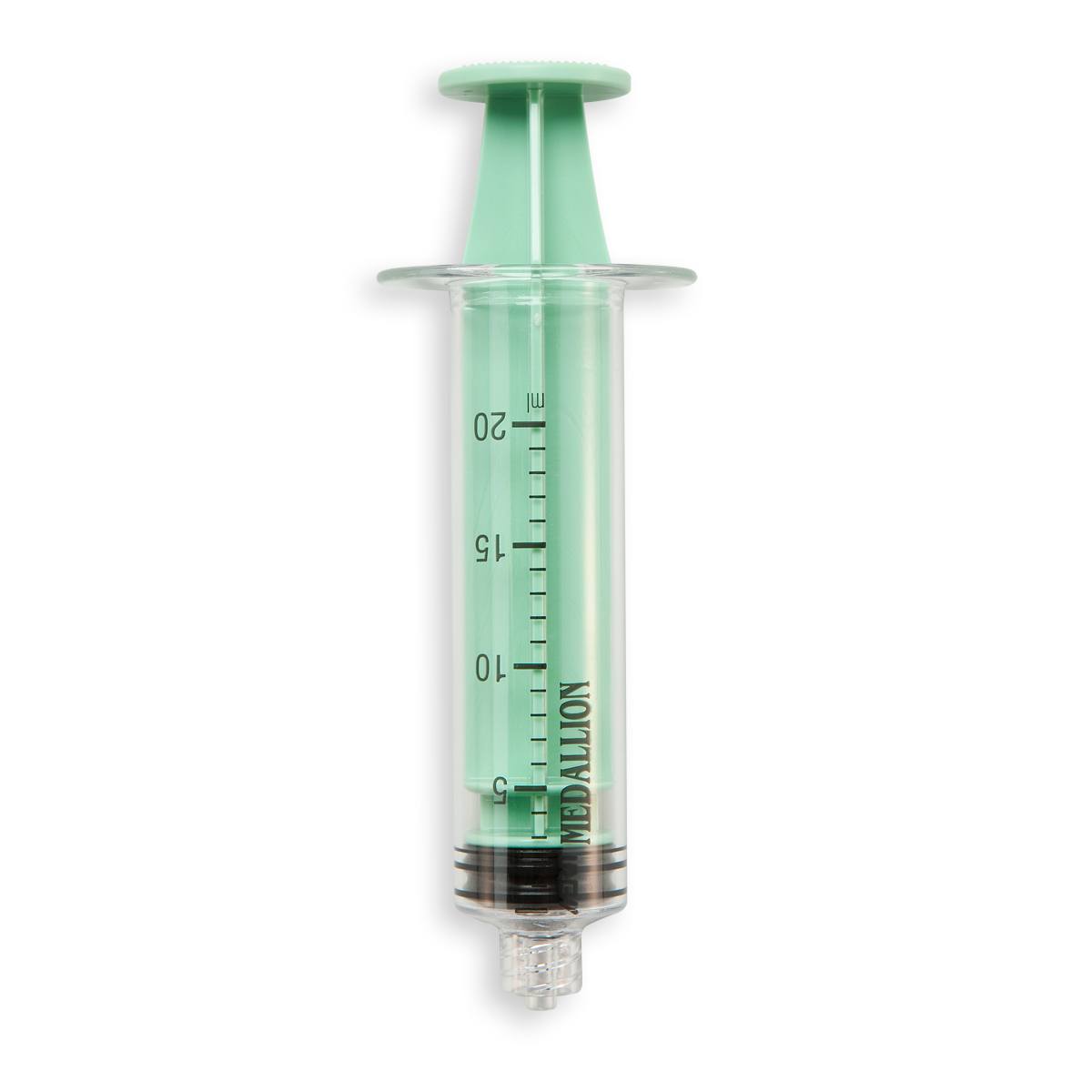SERINGUE 20 mL TYPE MEDALLION - LLM - PC ABS SI VERT