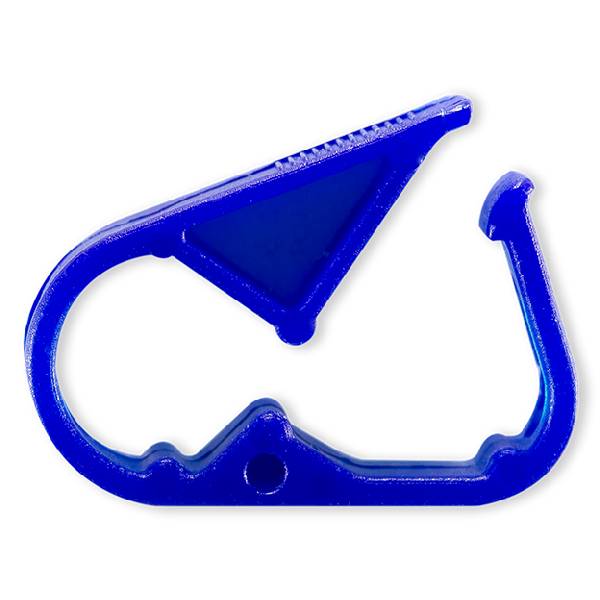 CLAMP ON/OFF POUR TUBE ØE 2.0-5.5mm - PP BLEU