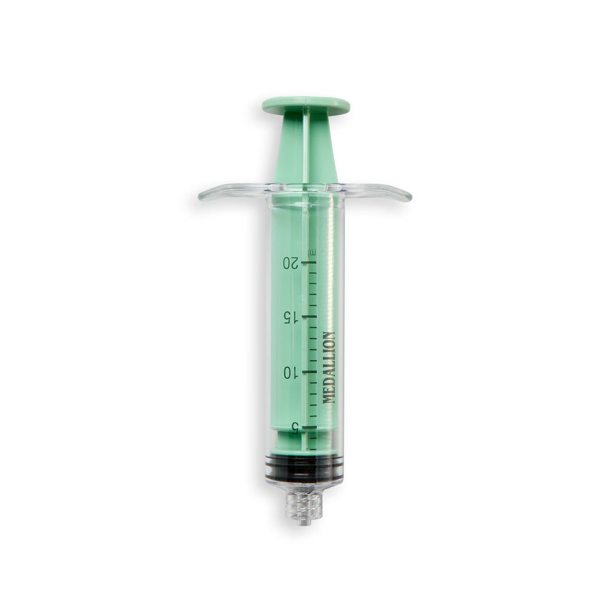 SERINGUE 20 mL TYPE MEDALLION - LLM - PC ABS SI VERT