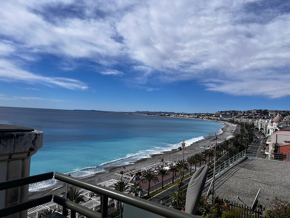 vue mer promenade des anglais nice depuis chantier palais de la méditerranée rénovation veiga marques