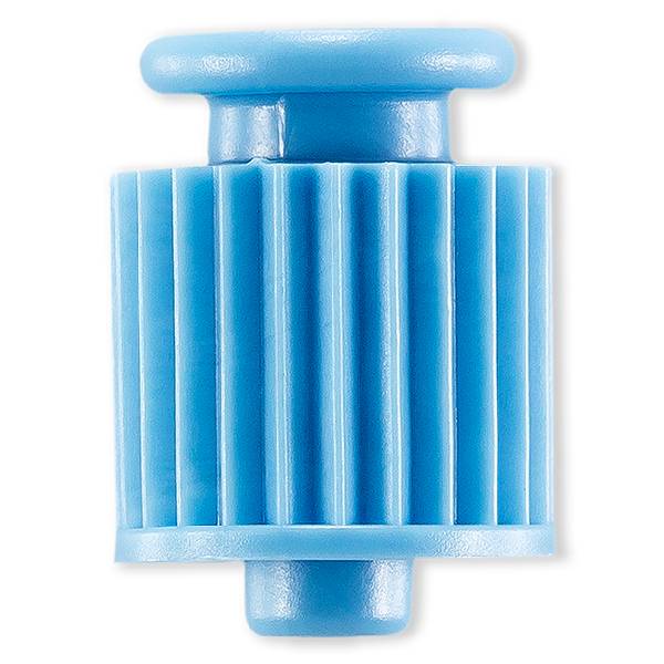 BOUCHON ETANCHE LUER LOCK MALE POUR ATTACHE - PEHD BLEU CIEL