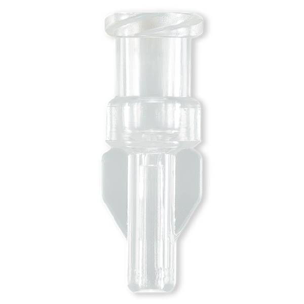 LUER LOCK FEMELLE A AILETTES POUR TUBE ØE 1.5mm - ABS TRANSP.