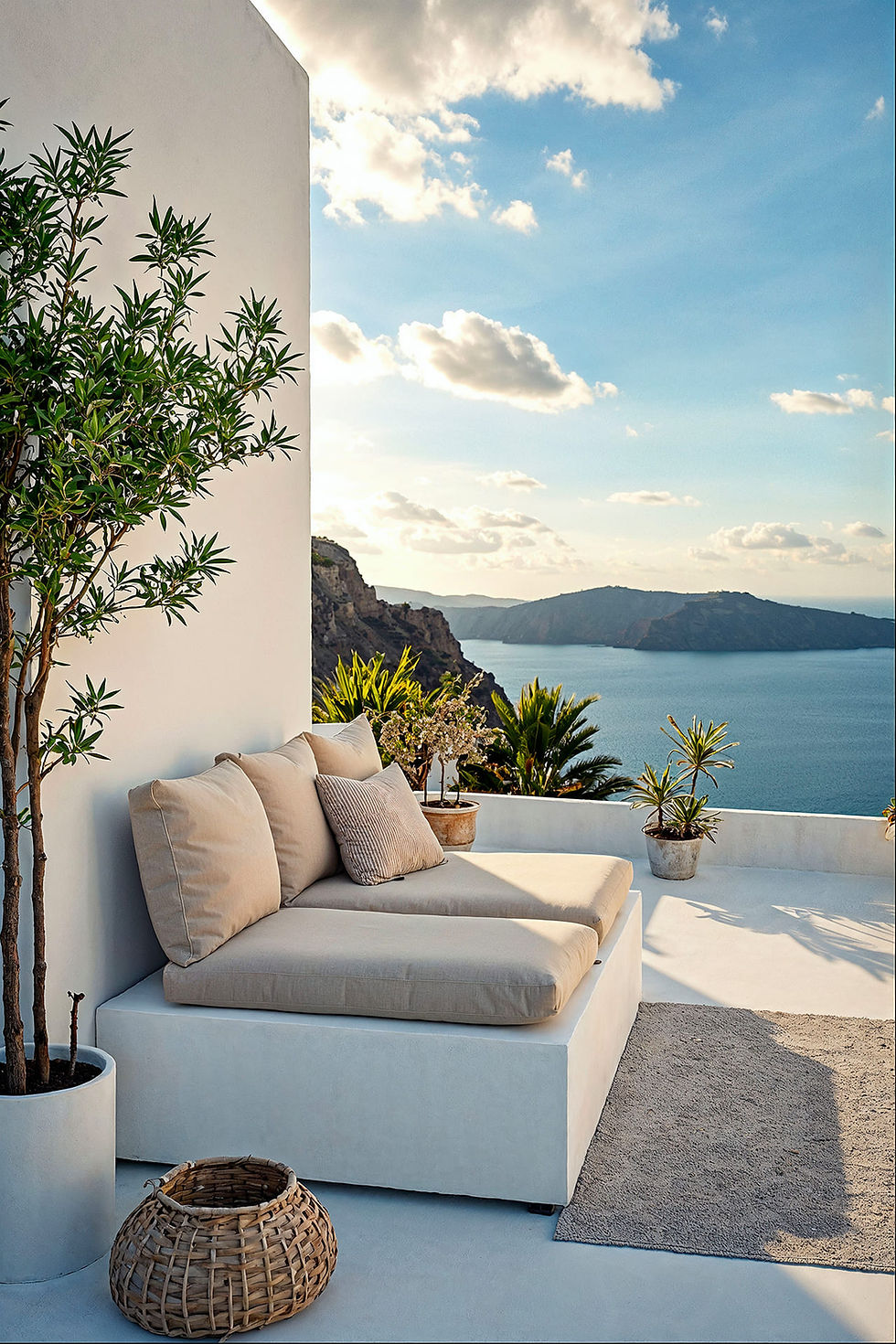 Mediterranean garden of a holiday rental in Cannes, Antibes or Juan-les-Pins
