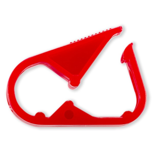 CLAMP ON/OFF POUR TUBE ØE 2.0-5.5mm - PP ROUGE