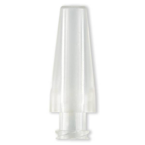 SMOOTH CONICAL CONNECTOR FOR 6-10mm ID TUBE / FLL - CLEAR ABS