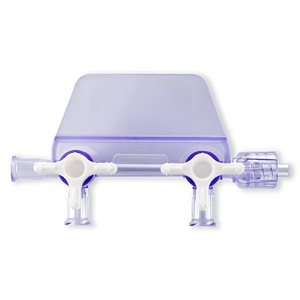 RAMPE 2 ROBINETS (BLANC) LLMM A DROITE - PC RAD.