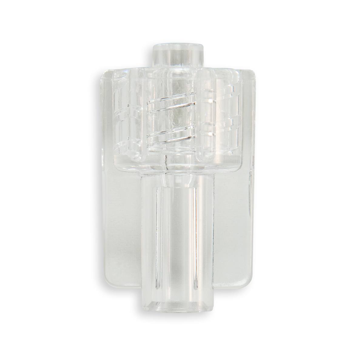 LUER LOCK MALE A AILETES POUR TUBE ØE 3.8mm - PC TRANSP.