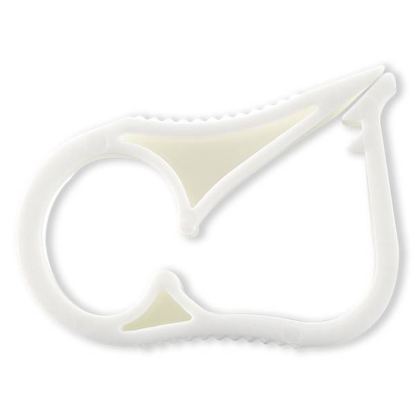 CLAMP 2 POSITIONS POUR TUBE ØE 6.0-9.0mm - PP BLANC