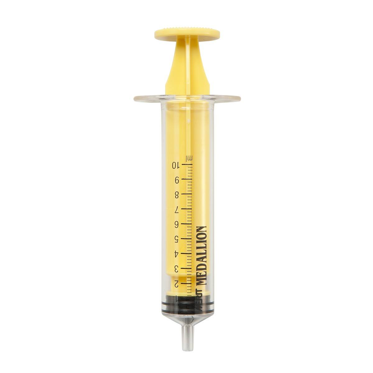 SERINGUE 10 mL TYPE MEDALLION - MSL - PC ABS SI JAUNE
