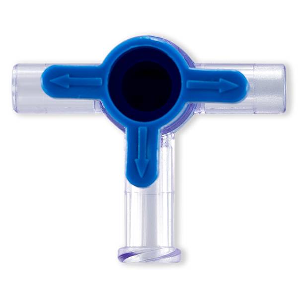 ROBINET 4 VOIES ON 360° BLEU - ØE 4.1mm / LLF / ØE 4.1mm - PC RAD