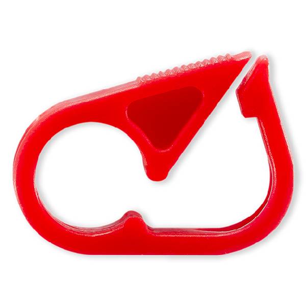 CLAMP ON/OFF POUR TUBE Ø 1.0x2.0mm - PP ROUGE