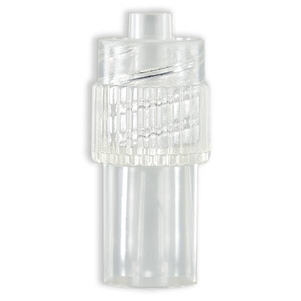 LUER LOCK MALE POUR TUBE ØE 4.5mm - ABS TRANSP.