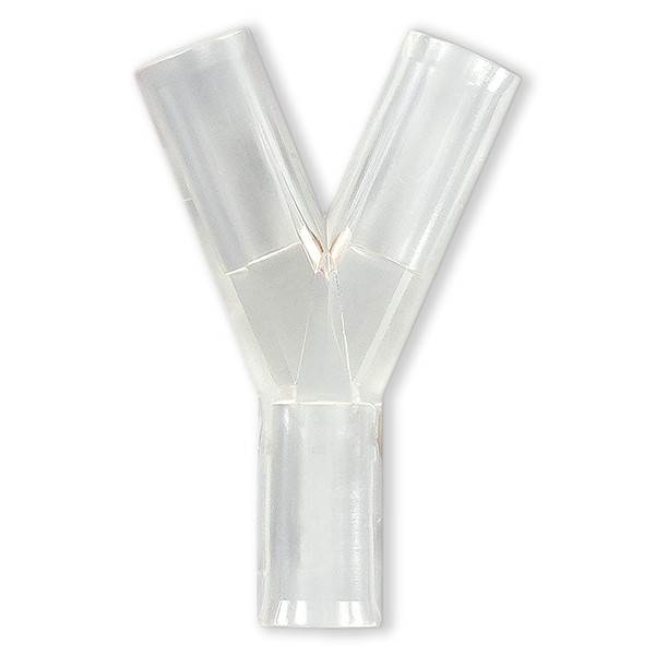 Y A 2 VOIES SYMETRIQUE 3x POUR TUBE ØE 2.5mm - PVC TOTM