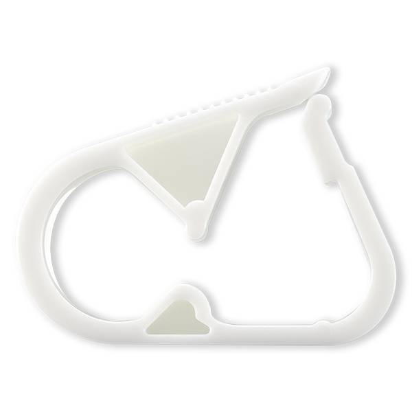 CLAMP ON/OFF POUR TUBE ØE 5.5-6.8mm - PP BLANC