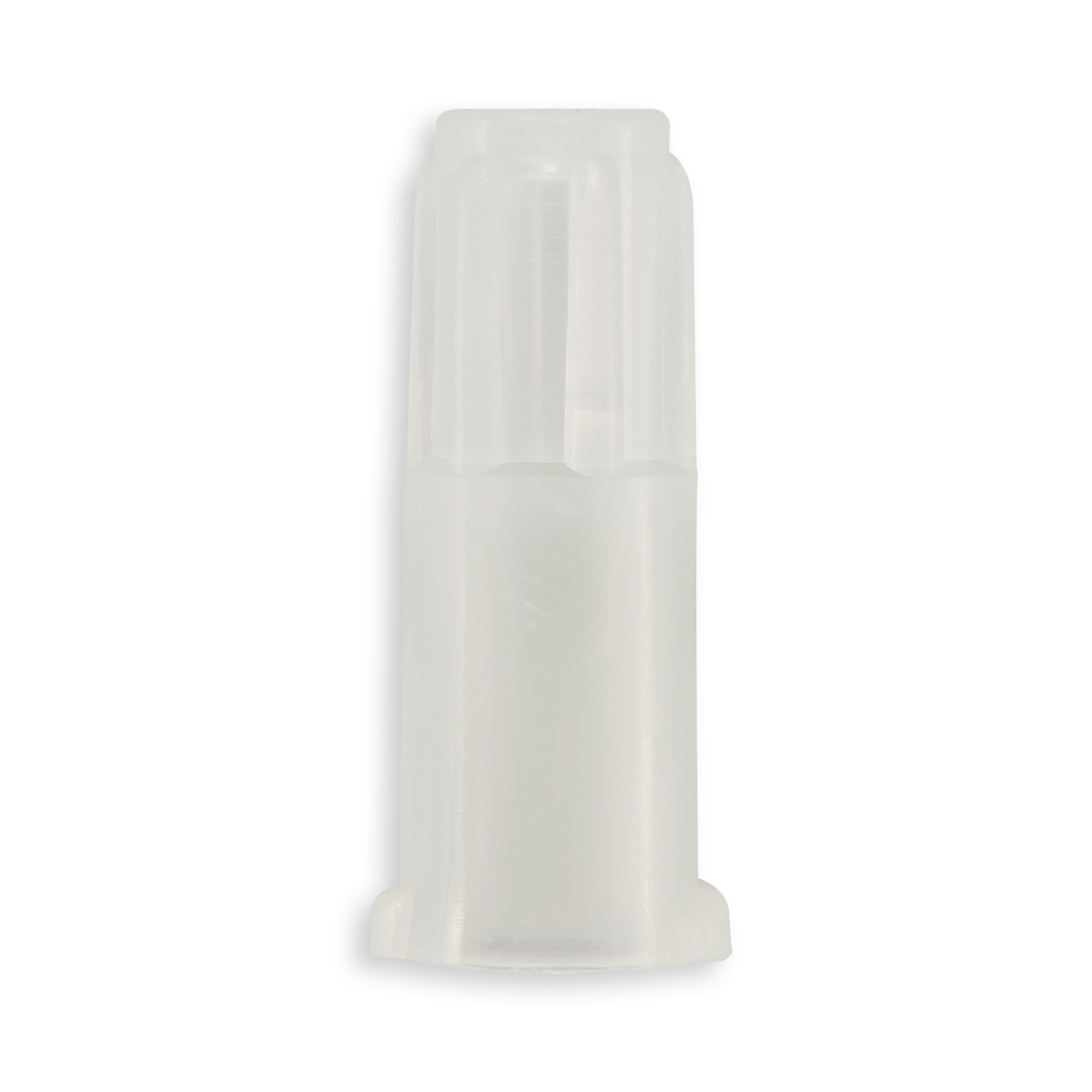 BOUCHON HEX NON ETANCHE LUER LUG FEMELLE AVEC TROU - PP NATUREL