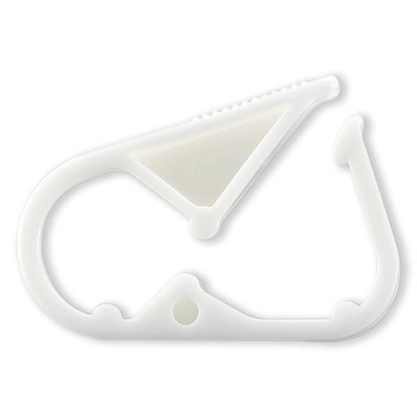 CLAMP ON/OFF POUR TUBE ØE 2.0-5.5mm - PP BLANC
