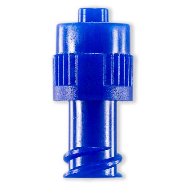 BOUCHON ETANCHE LUER LOCK MALE / LUER LOCK FEMELLE - PP BLEU