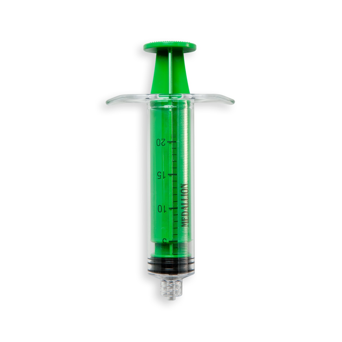 SERINGUE 20 mL TYPE MEDALLION - LLM - PC ABS SI VERT