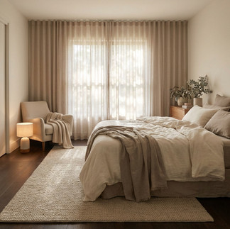 Niche murale éclairée par un spot d’accentuation mettant en valeur une sculpture et la texture minérale du mur.