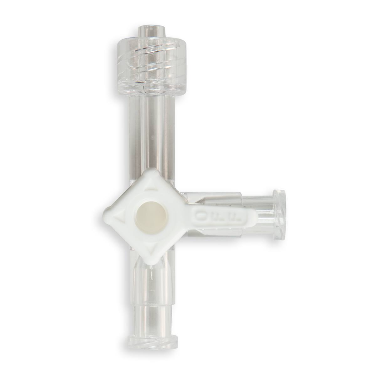 ROBINET 4 VOIES OFF 360° BLANC - 2x LLF / LLM - PC