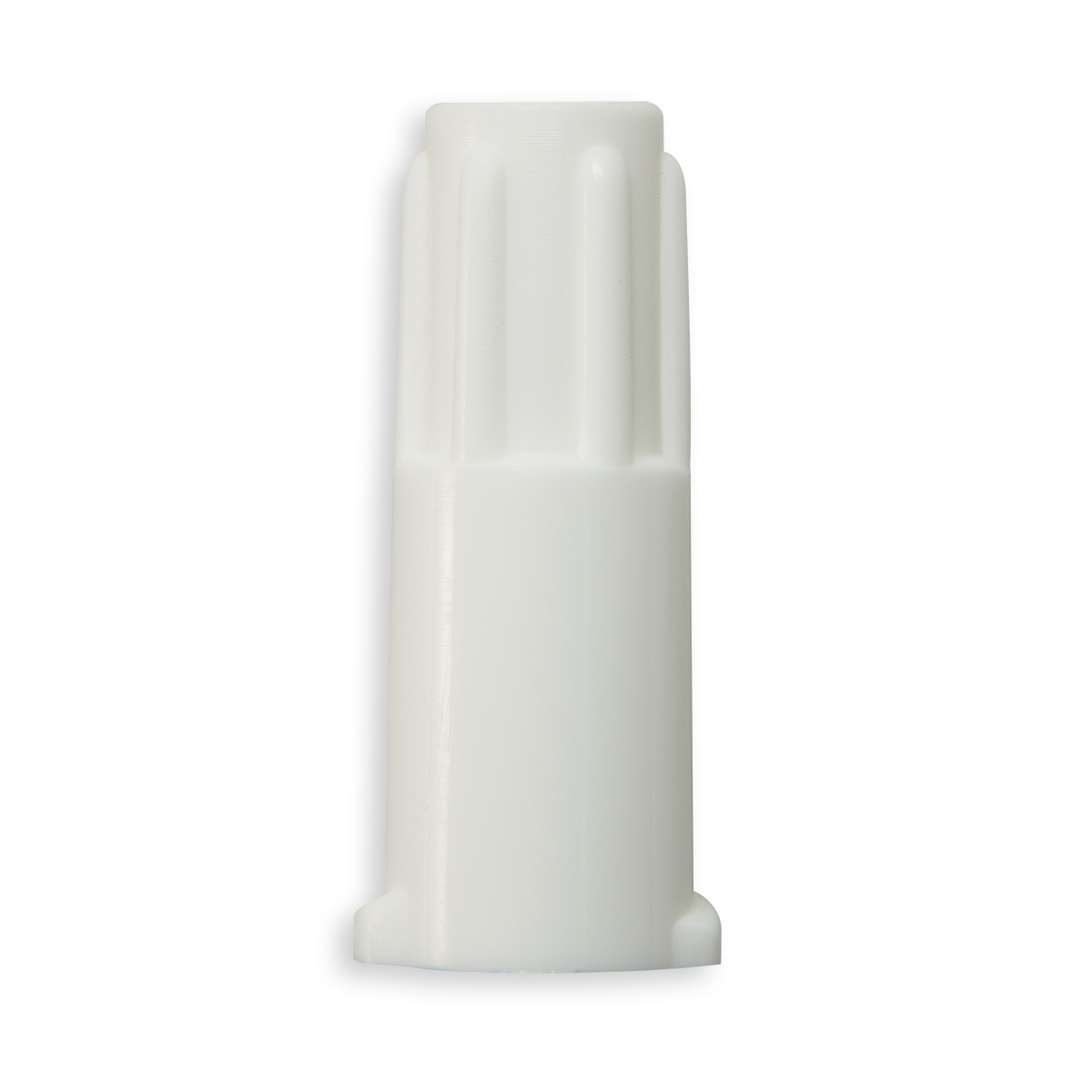 BOUCHON HEX NON ETANCHE LUER LOG FEMELLE - PP BLANC