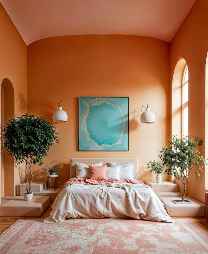 location-courte-duree-cannes-chambre-design-orange.jpeg