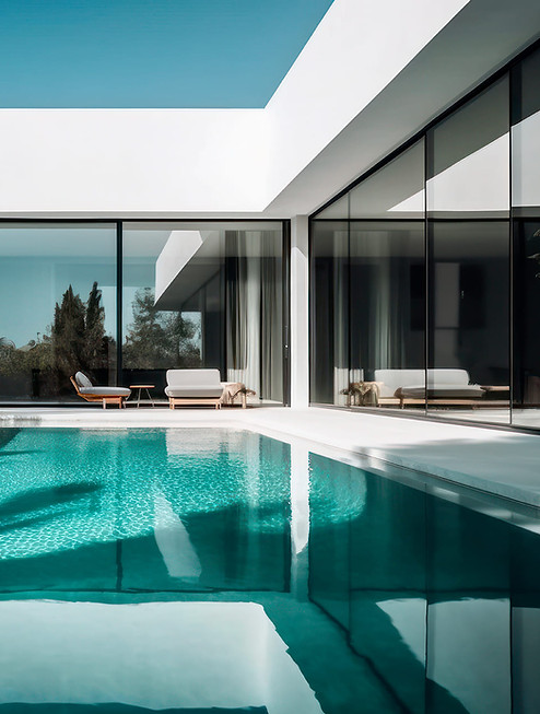 Villa moderne avec terrasse et piscine en location saisonnière sur la Côte d'Azur – Bonnaud Estates
