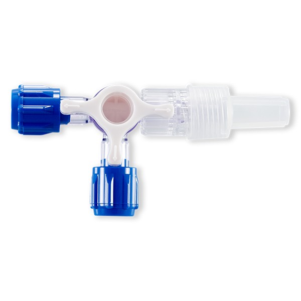 ROBINET 4 VOIES HF ON 360° BLANC - 2x LLF / LLMM +CAPES - PC