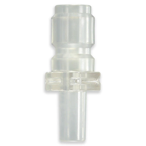 DISCONTINUED - FEMALE LUER LOCK FOR 1.5mm OD TUBE - CLEAR ABS