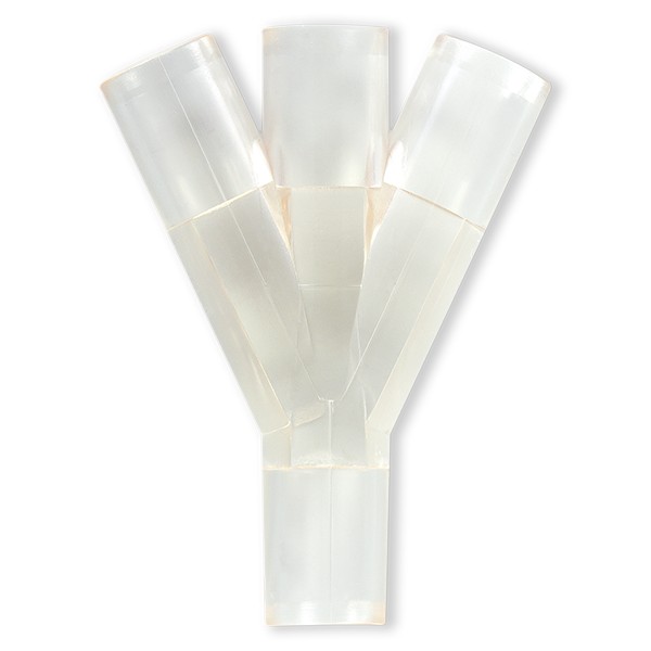 Y A 3 VOIES SYMETRIQUE 4x POUR TUBE ØE 6.8mm - PVC TOTM