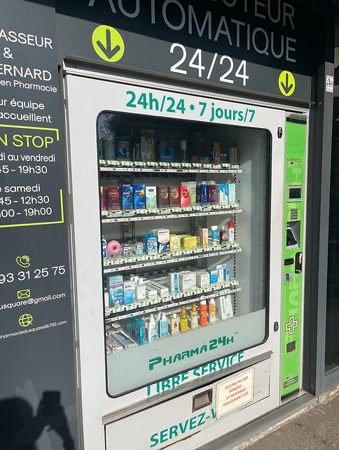 distributeur automatique pharmacie saint laurent du var