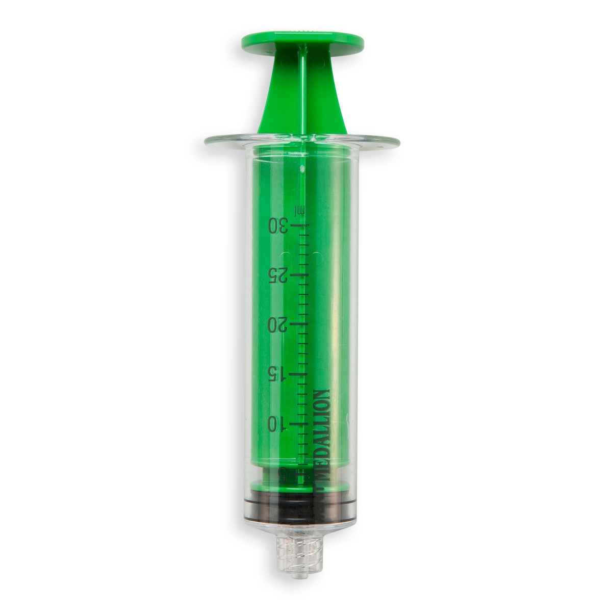 SERINGUE 30 mL TYPE MEDALLION - LLM - PC ABS SI VERT