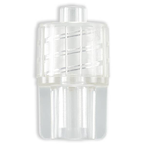 LUER LOCK MALE POUR TUBE ØE 3.15mm - ABS TRANSP.