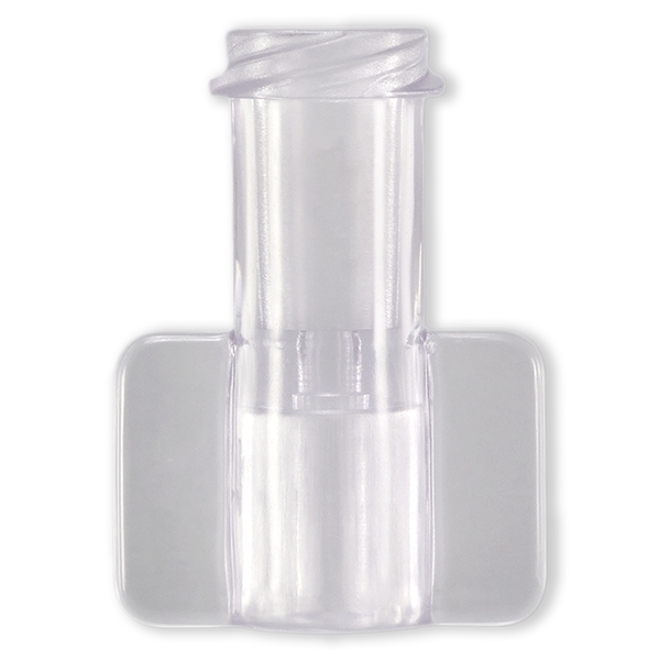 LUER LOCK FEMELLE A AILETTES POUR TUBE ØE 1.25 mm - PVC TRANSP.