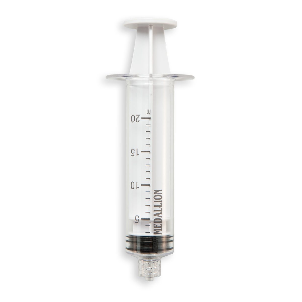 SERINGUE 20 mL TYPE MEDALLION - LLM - PC ABS SI BLANC