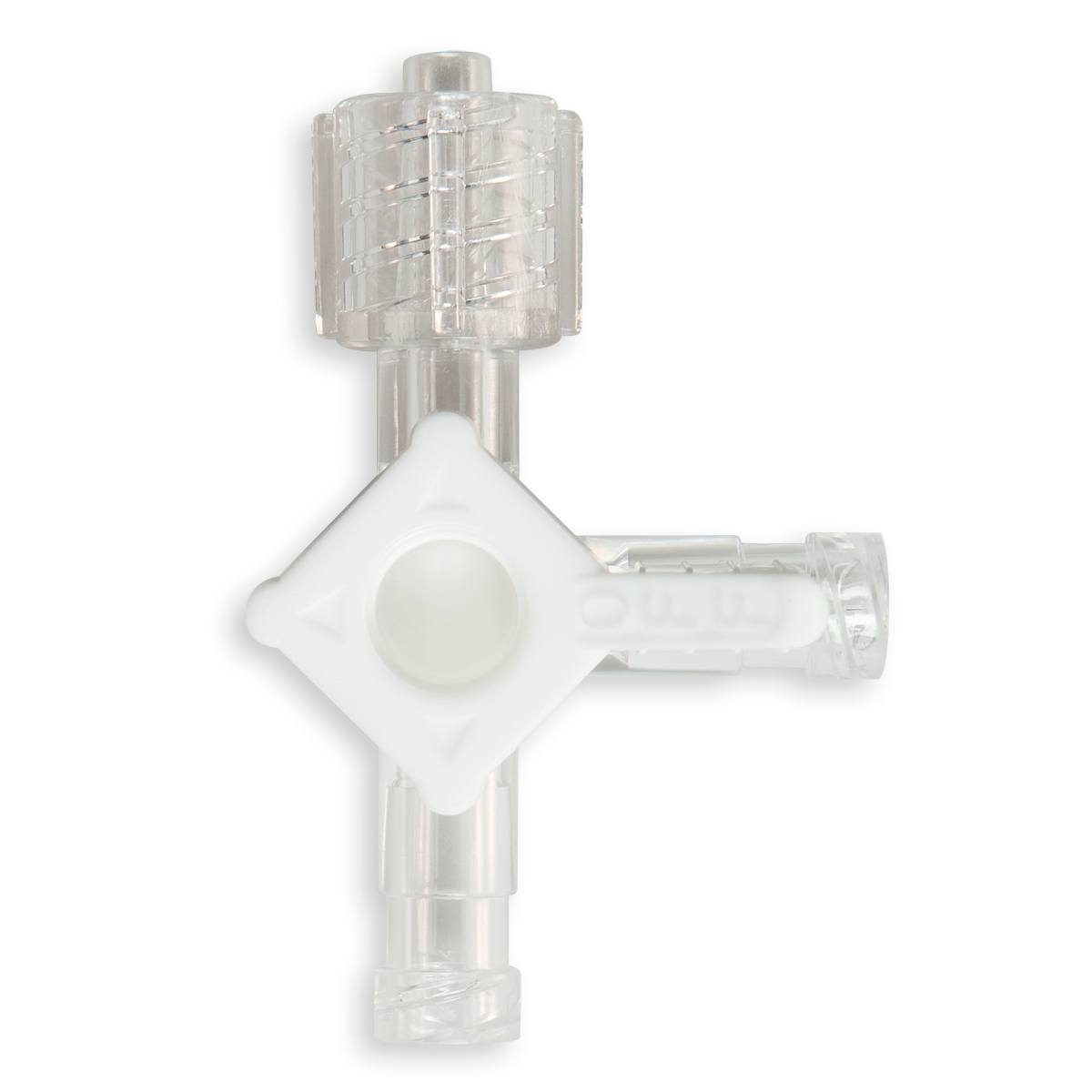 ROBINET 4 VOIES HF OFF 360° BLANC - 2x LLF / LLMM - PC