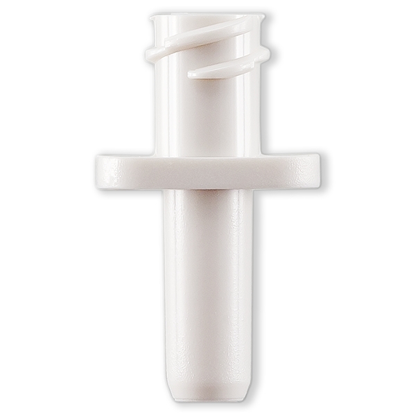 LUER LOCK FEMELLE A AILETTES POUR TUBE ØI 4.3-4.8mm - ABS BLANC