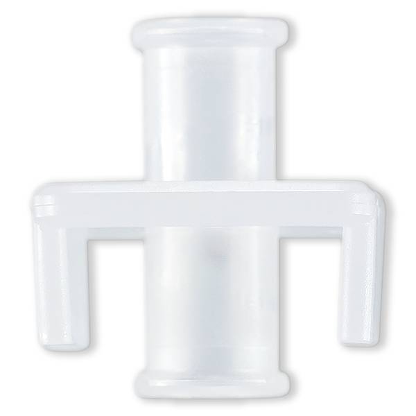 FEMALE LUER LOCK COUPLER WITH SQUARED FLANGE - LDPE