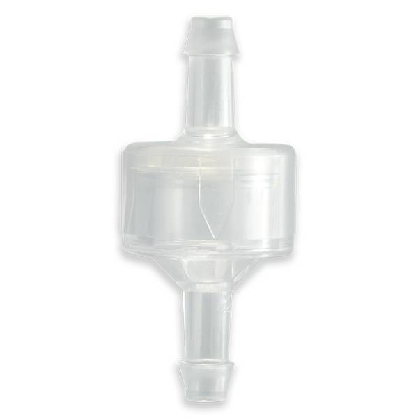 VALVE ANTI-RETOUR HF CP 3.6mbar - 2x BARB POUR TUBE ØI 4.8mm - PMMA