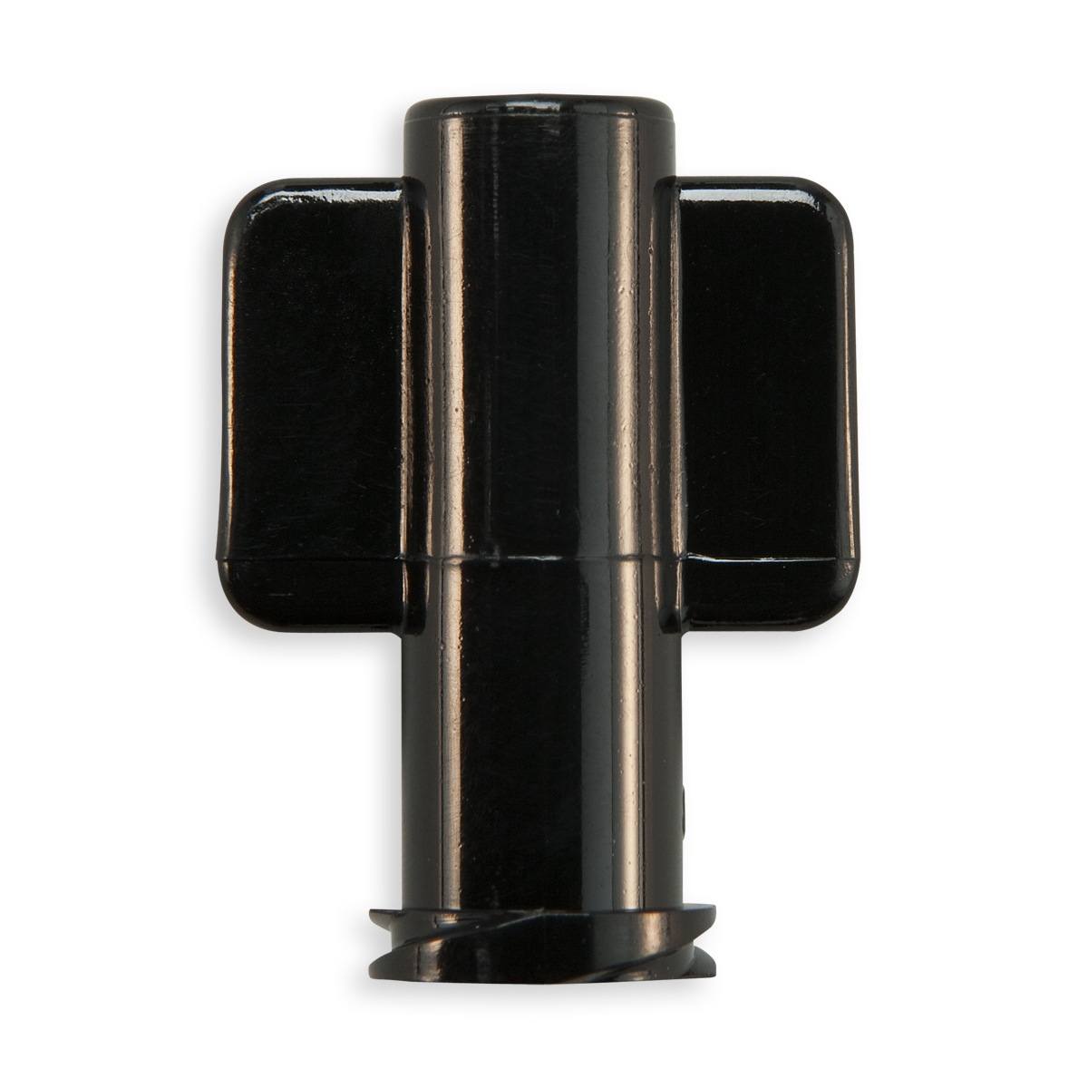 BOUCHON ETANCHE LUER LOCK FEMELLE A AILETTES - PC NOIR
