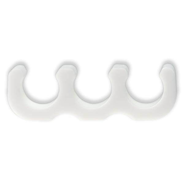 TRIPLE GUIDE POUR TUBE ØE 5.0mm - PP BLANC