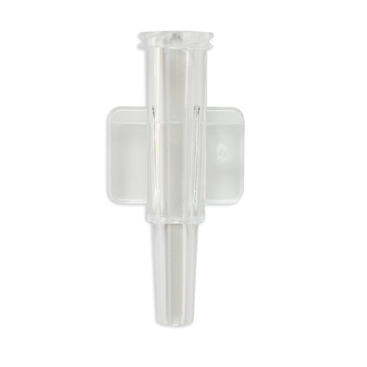 LUER LOCK FEMELLE A AILETES POUR TUBE ØI 3.8mm - PC TRANSP.