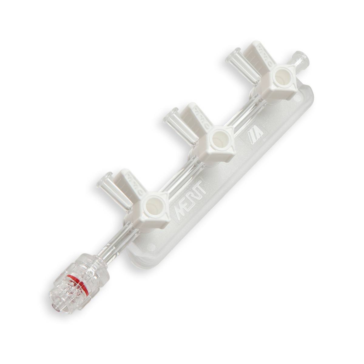 RAMPE 3 ROBINETS 3V (BLANC) OFF LLMMO A DROITE - PC TRANSP.