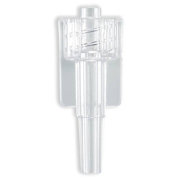 LUER LOCK MALE A AILETTES POUR TUBE ØI 4.0mm - PC TRANSP.