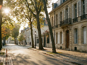Tree-lined residential street near the Château de Versailles – native English-speaking nanny job opening, Magic Nannies