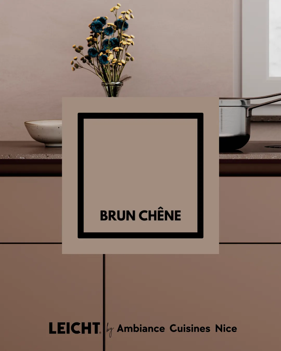 Cuisine LEICHT HYGGE brun chêne au design contemporain