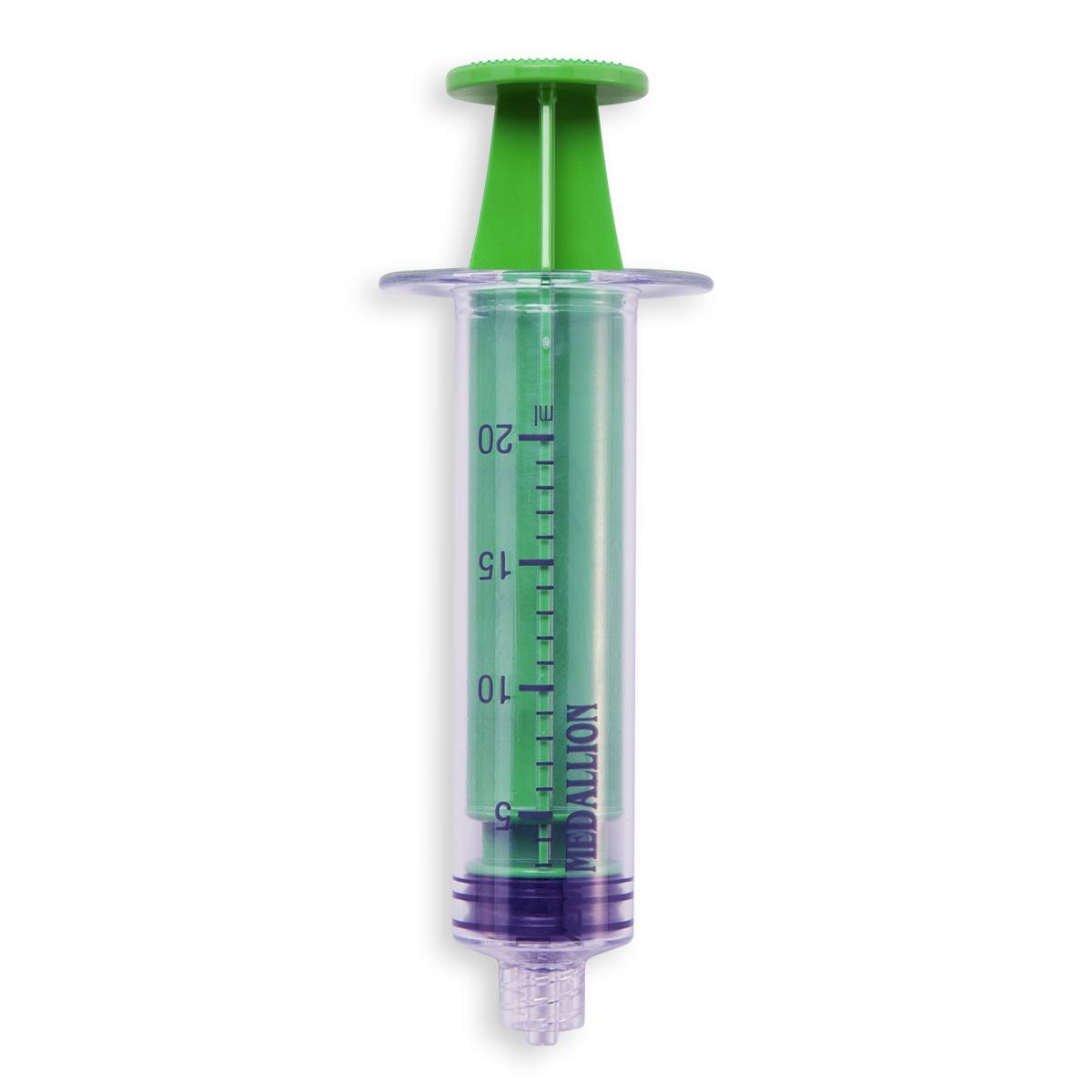 SERINGUE 20 mL TYPE MEDALLION - LLM - PC (Gamma)ABS SI VERT