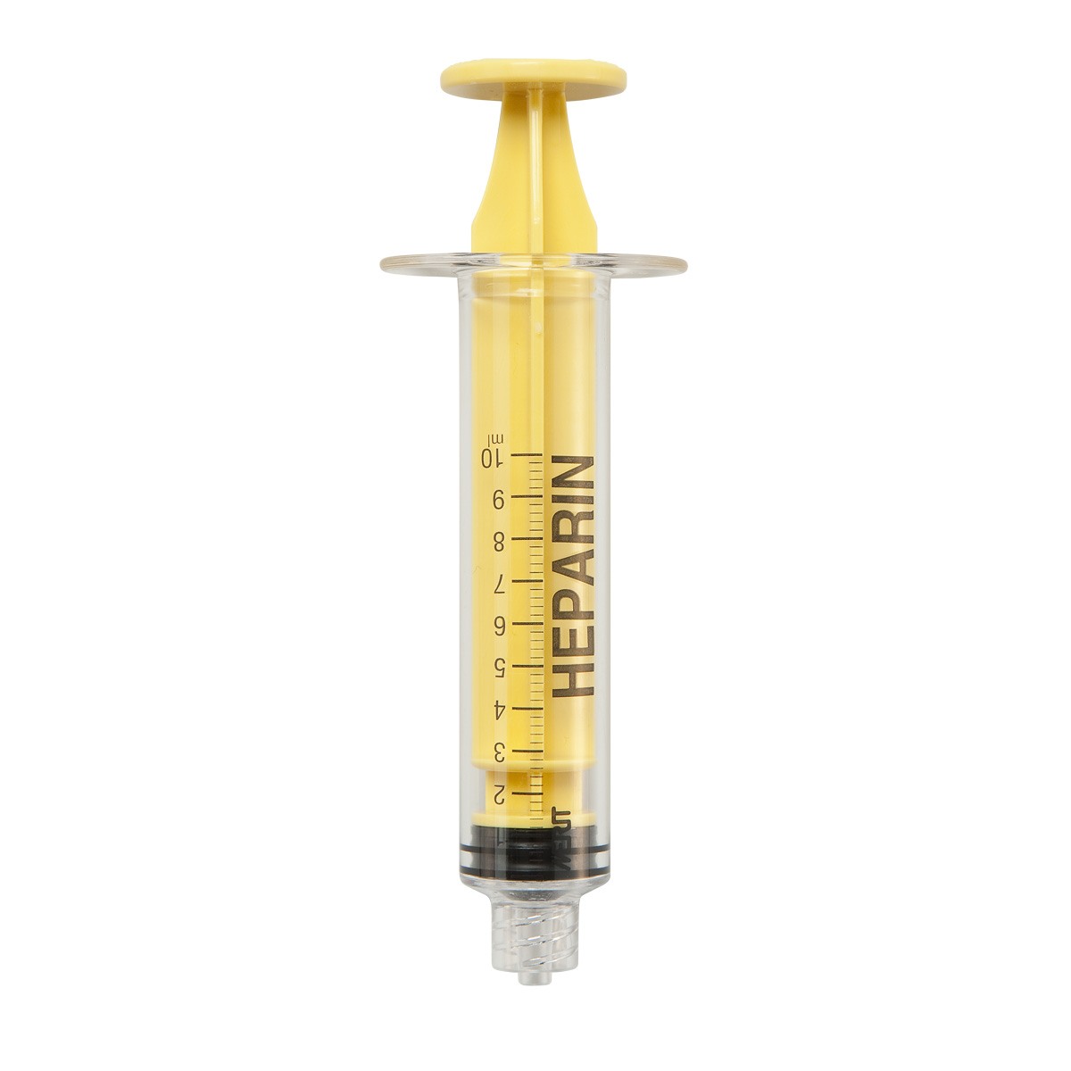 SERINGUE 10 mL TYPE MEDALLION - LLM - PC ABS SI JAUNE