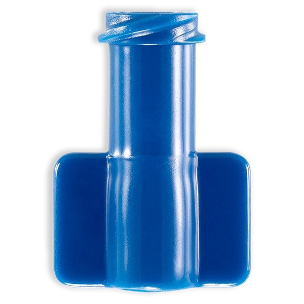 LUER LOCK FEMELLE A AILETTES POUR TUBE ØE 3.0mm - PVC BLEU