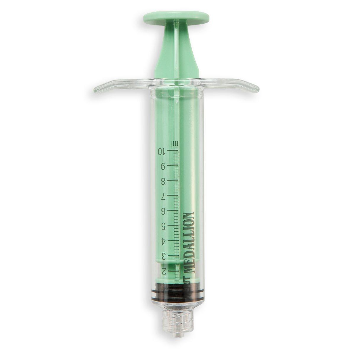 SERINGUE 10 mL TYPE MEDALLION - LLM - PC ABS SI VERT
